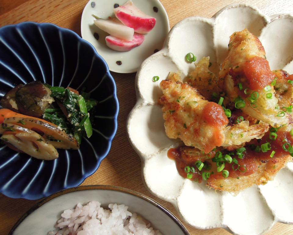 べじさら食堂のランチメニュー、野菜をたべる和食ごはん