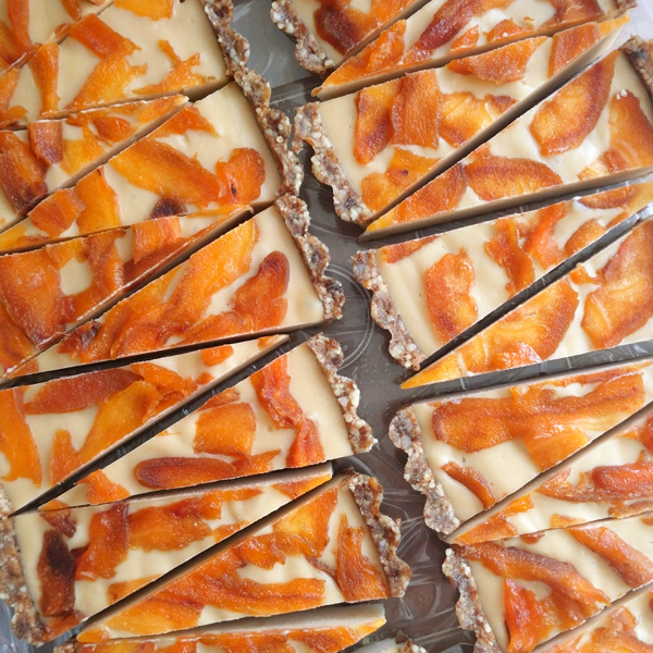 べじさら食堂のロースイーツ。ナッツやドライフルーツで作る焼かないお菓子です。